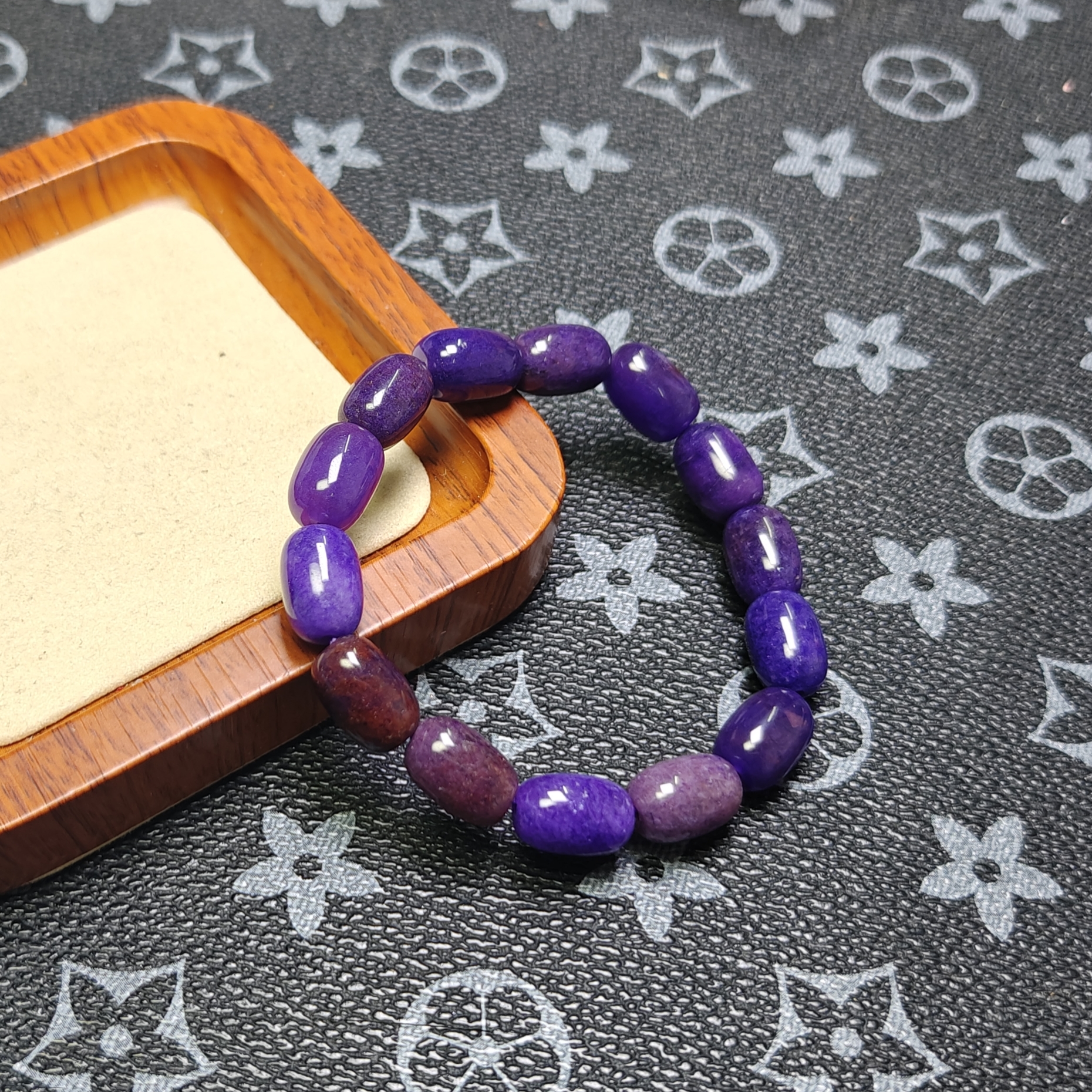 [停业清货]紫俱来桶形珠10m手串-220-多样性发一