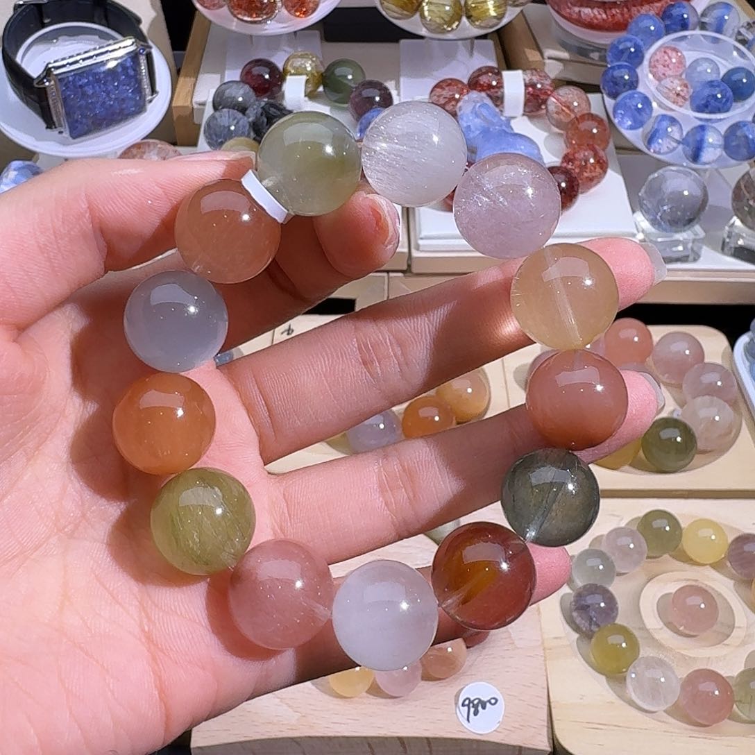 水晶手链未镶嵌天然水晶兔毛手串2