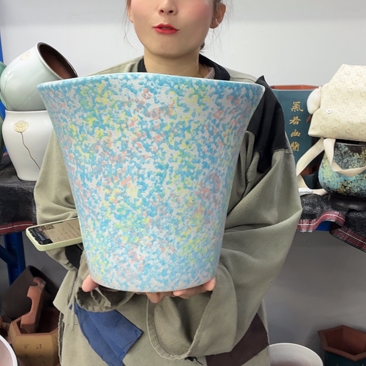 30×26×29 -粗陶花盆有孔-买买买