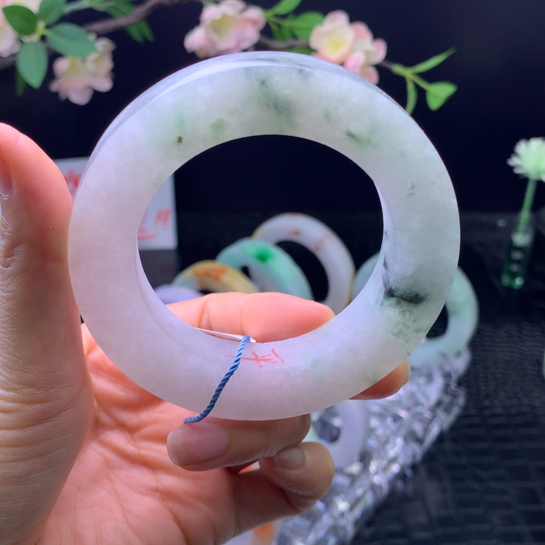 定制翡翠未镶嵌手镯55-68