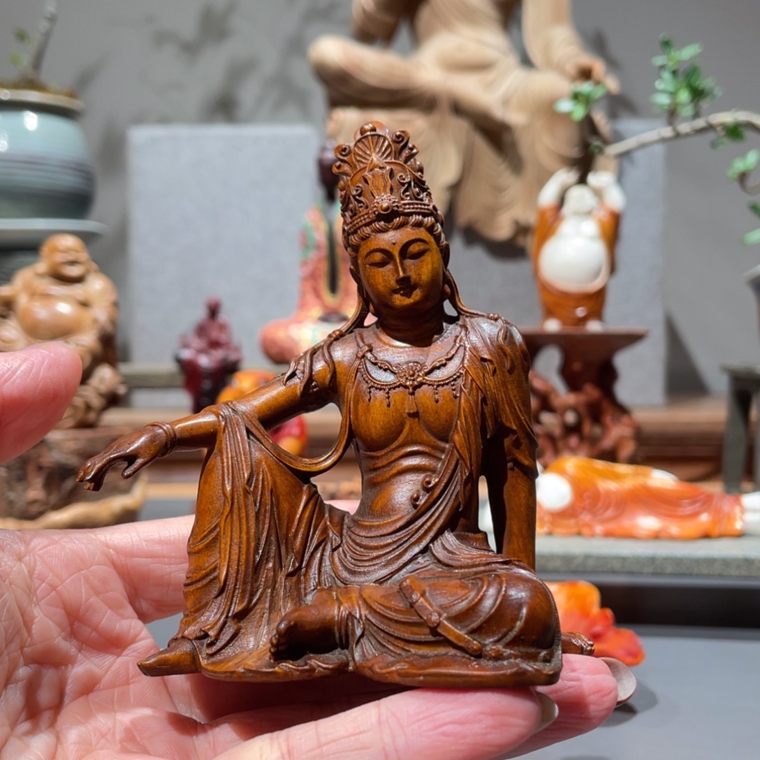 木质黄杨木工艺品摆件