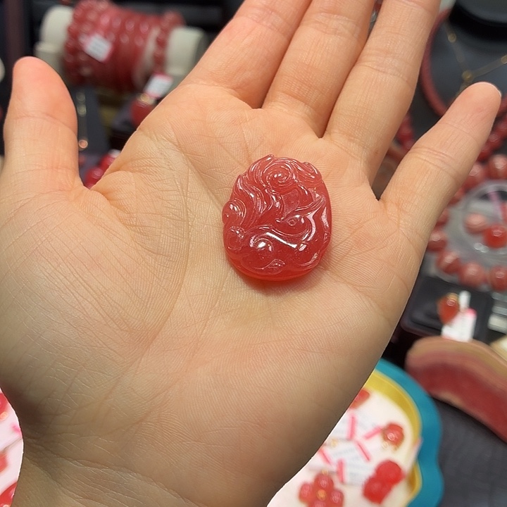 菱锰矿（红纹石）未镶嵌珠宝半成品