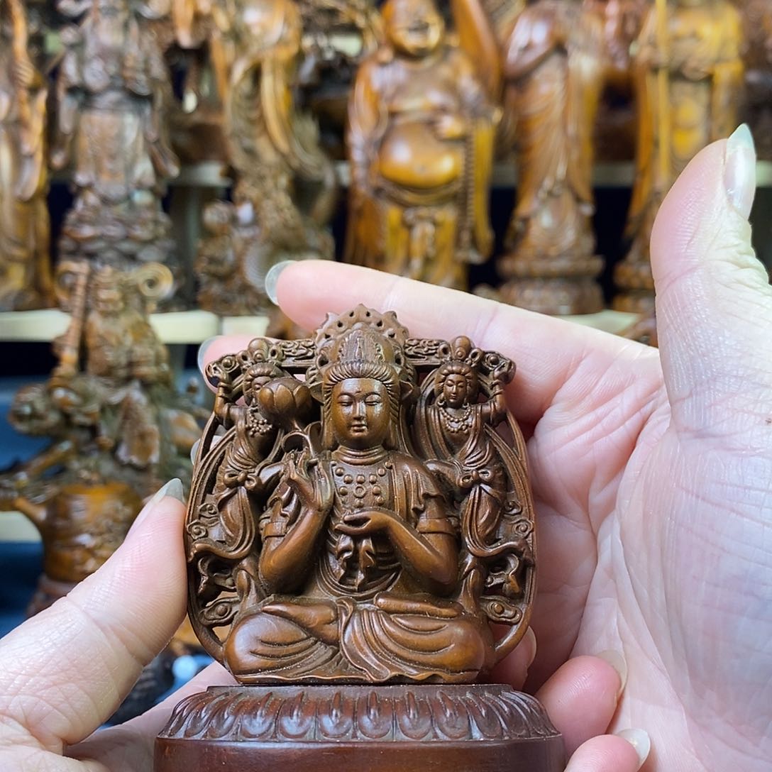 黄杨木福**阔小叶黄杨木工艺品