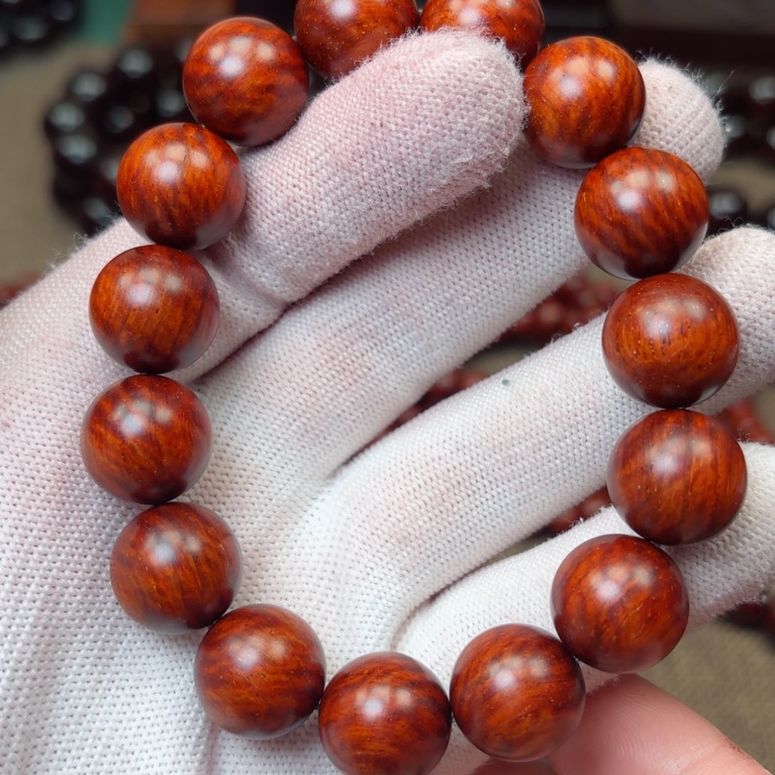 小叶紫檀手串/手链满水波