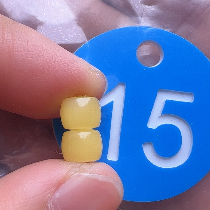 未镶嵌蜜蜡裸石6.6m m