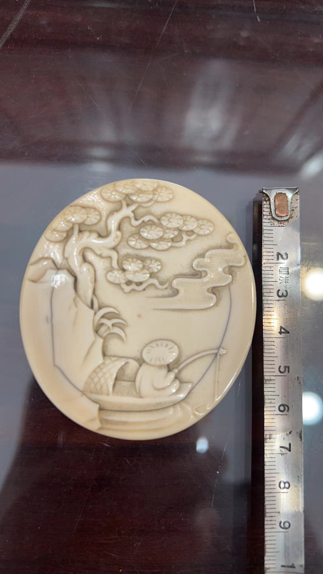 手工雕刻猛犸象牙牌