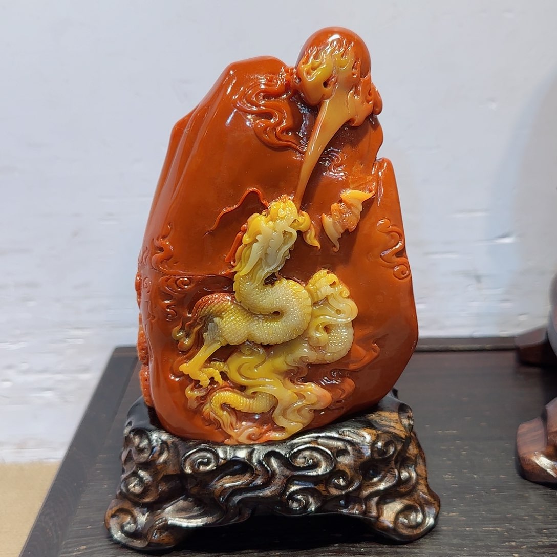 寿山石爱****)寿山石摆件