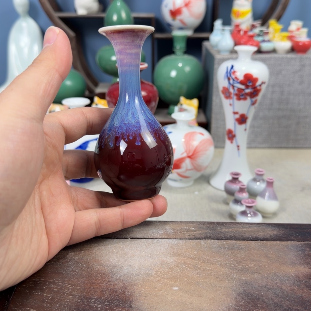 陶瓷手工小花器摆件
