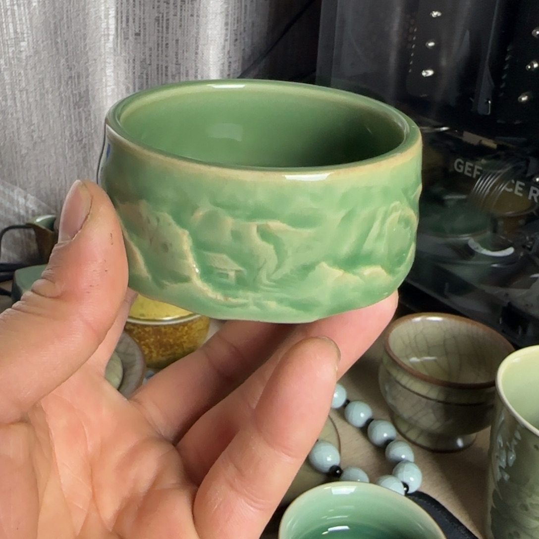 小金茶器青瓷茶具