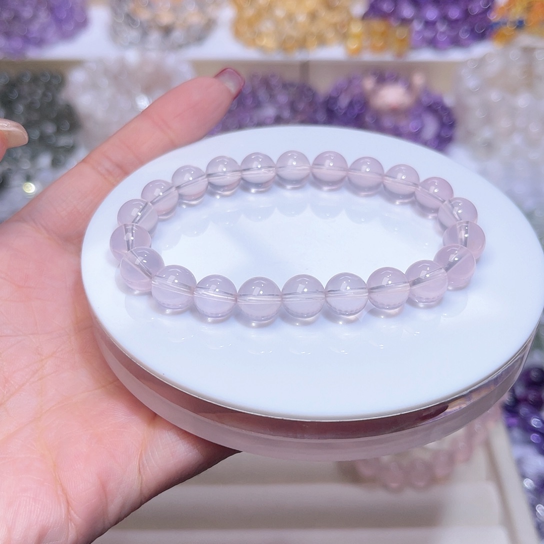 水晶手串未镶嵌A***E天然水晶8mm
