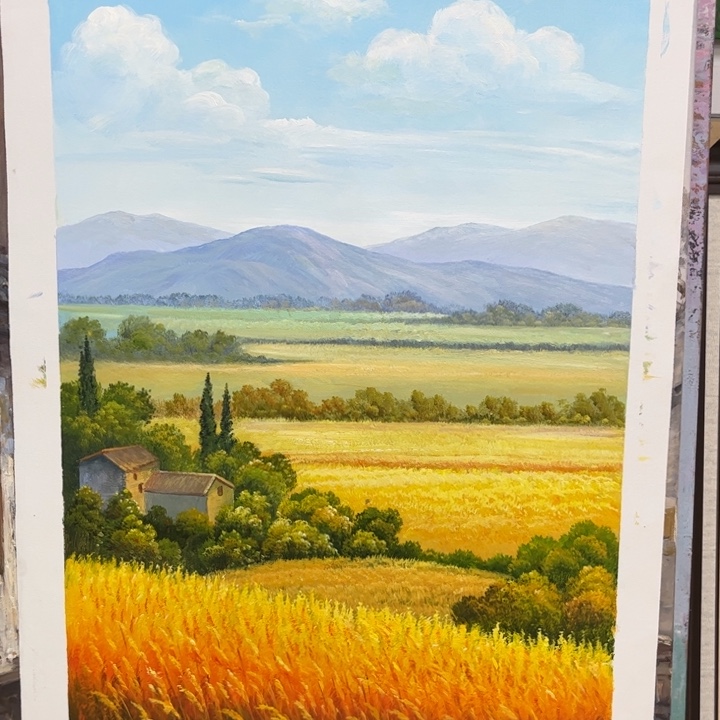 漂***你手工手绘精品油画60+90厘米