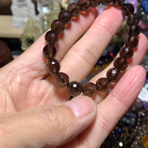 水晶手串未镶嵌9mm刻面手串