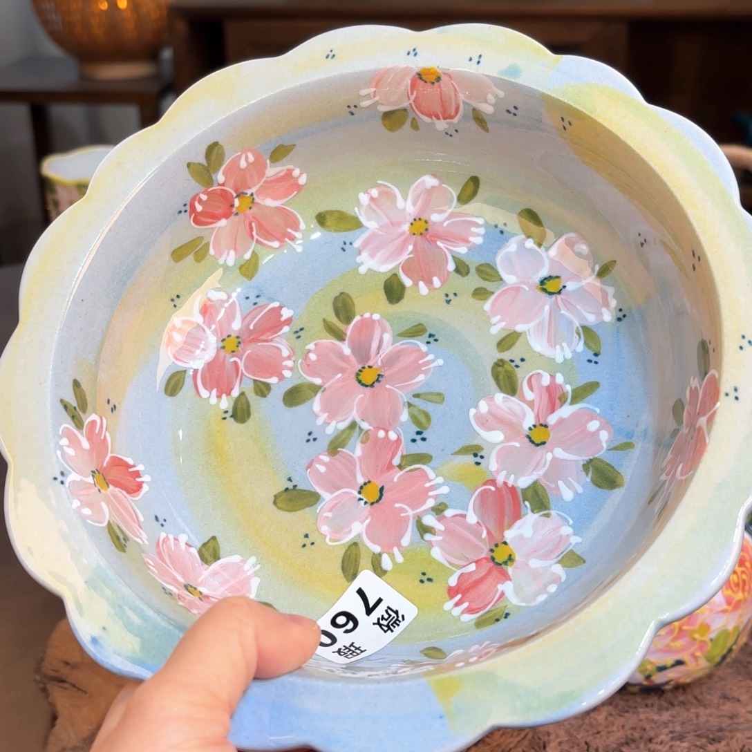 景德镇手绘高温釉下彩陶瓷茶具