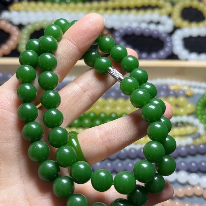 菠菜绿10mmmmmmmmmmm项链