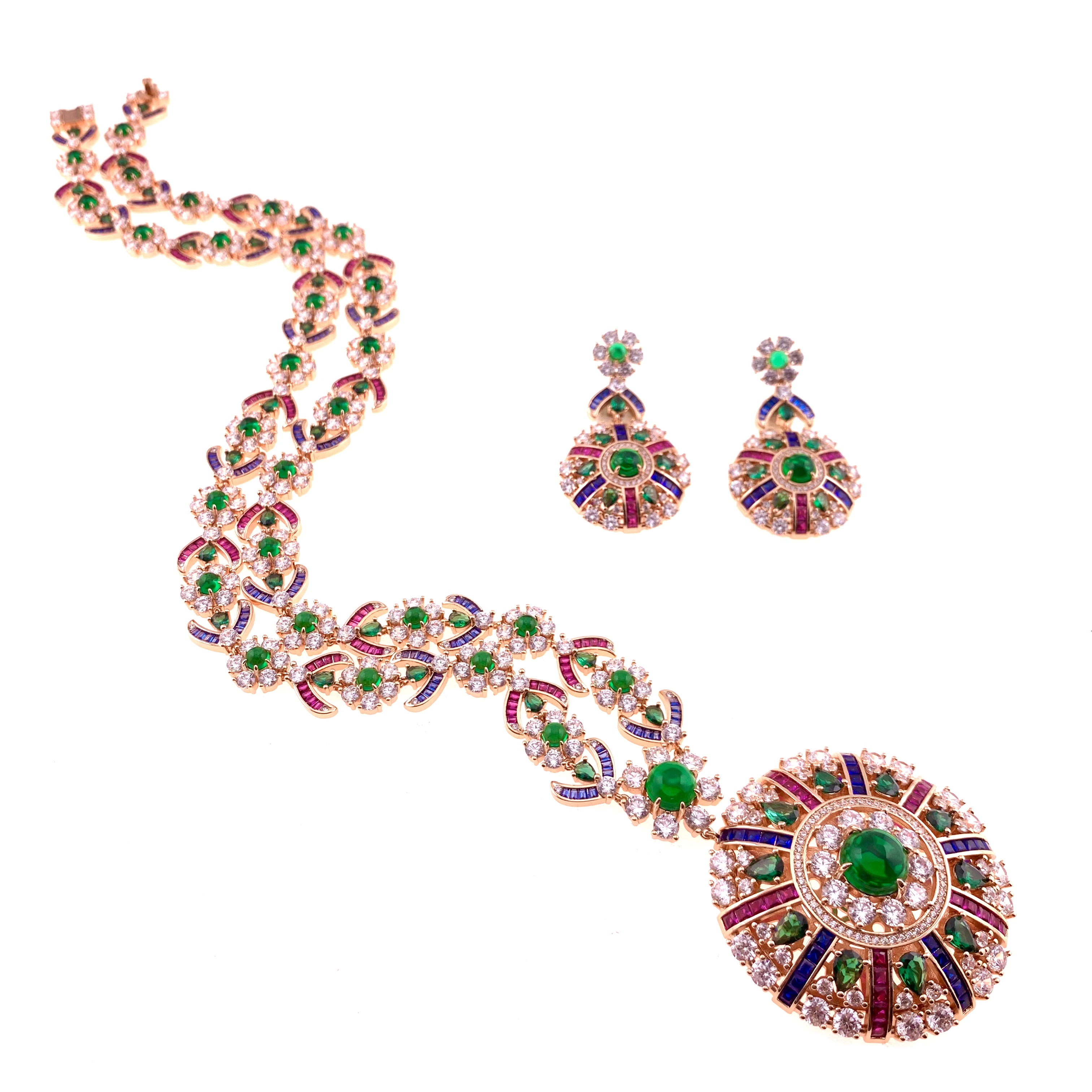 铜合金锆石耳饰 D116《星盘》镶嵌时尚气质仙女款耳环