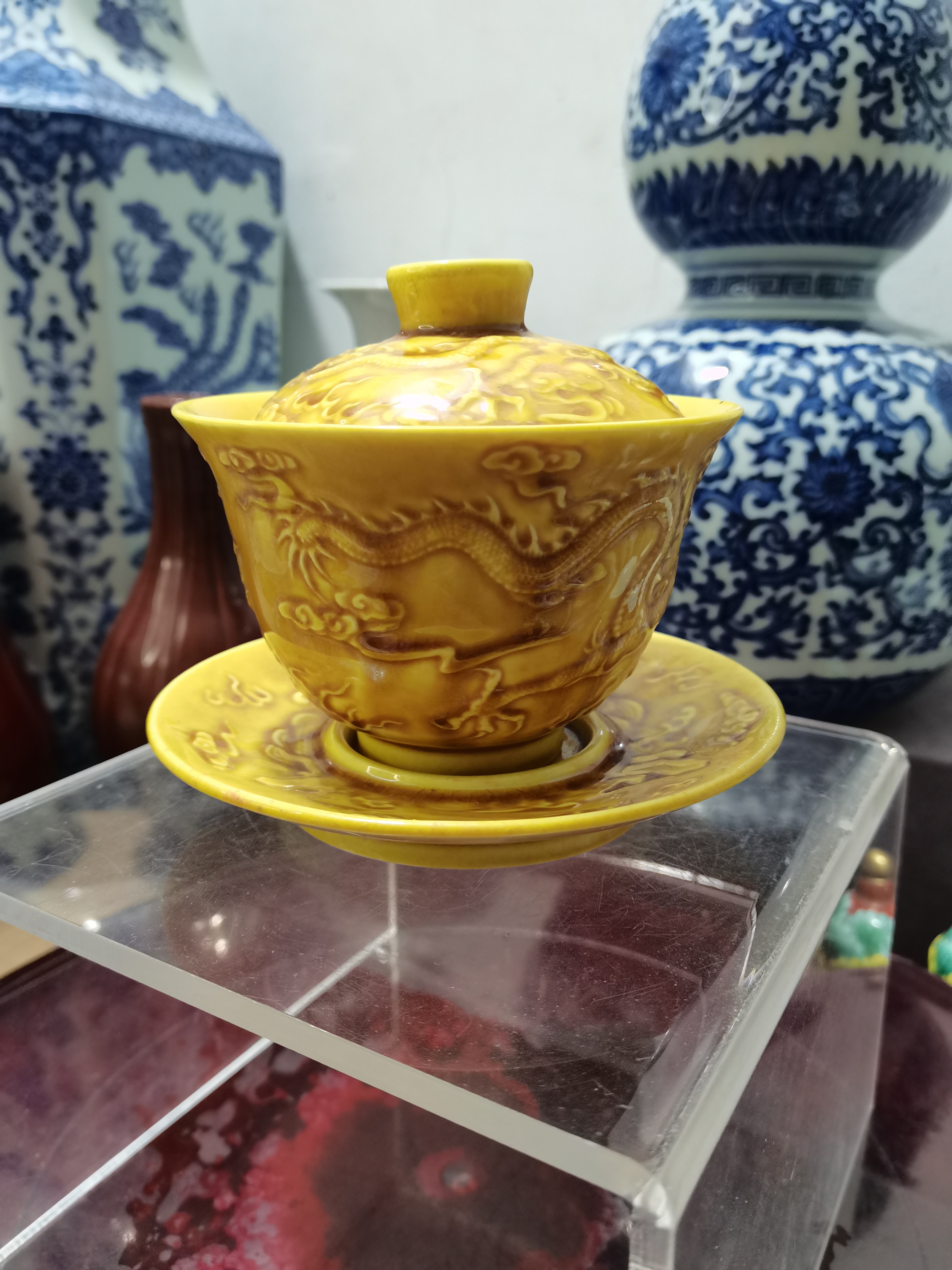 景德镇陶瓷三才盖碗