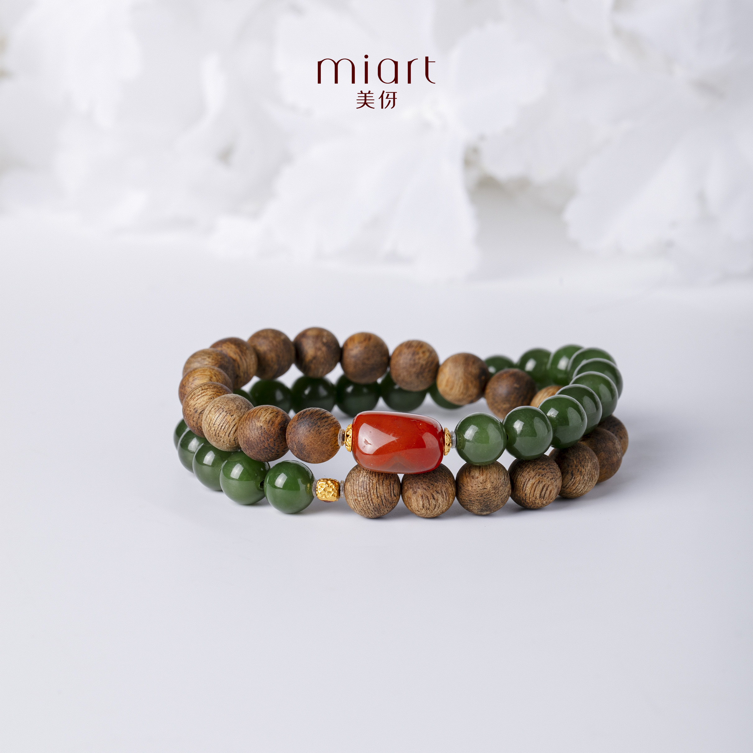 沉香美伢0.8沉香配18k 双圈设计款手串【绣春芳】CX62408013