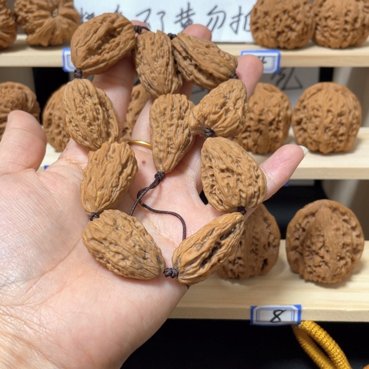 黄***马核桃手串/手链涿鹿南疆石核桃
