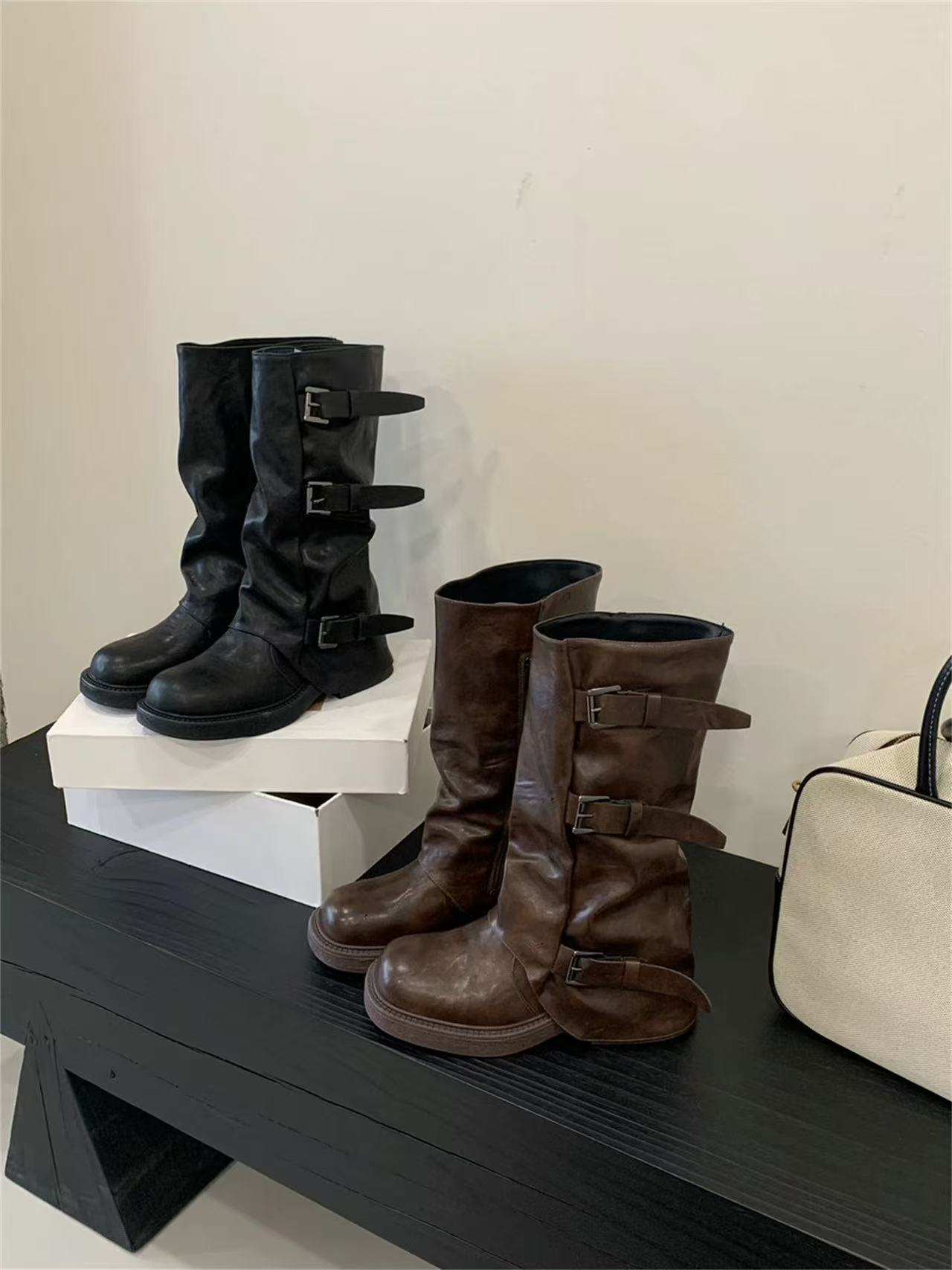 【媛媛の鞋店】718长靴加绒Ins爆款