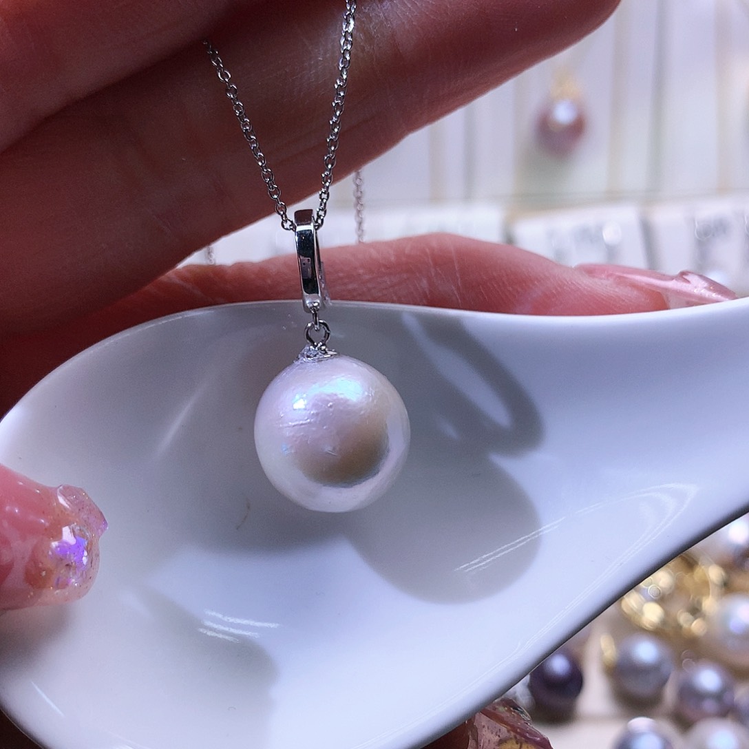 淡水珍珠吊坠(赠链)合金