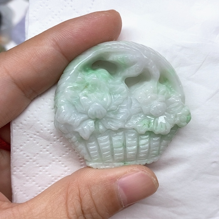 颈饰未镶嵌翡翠天然缅甸翡翠
