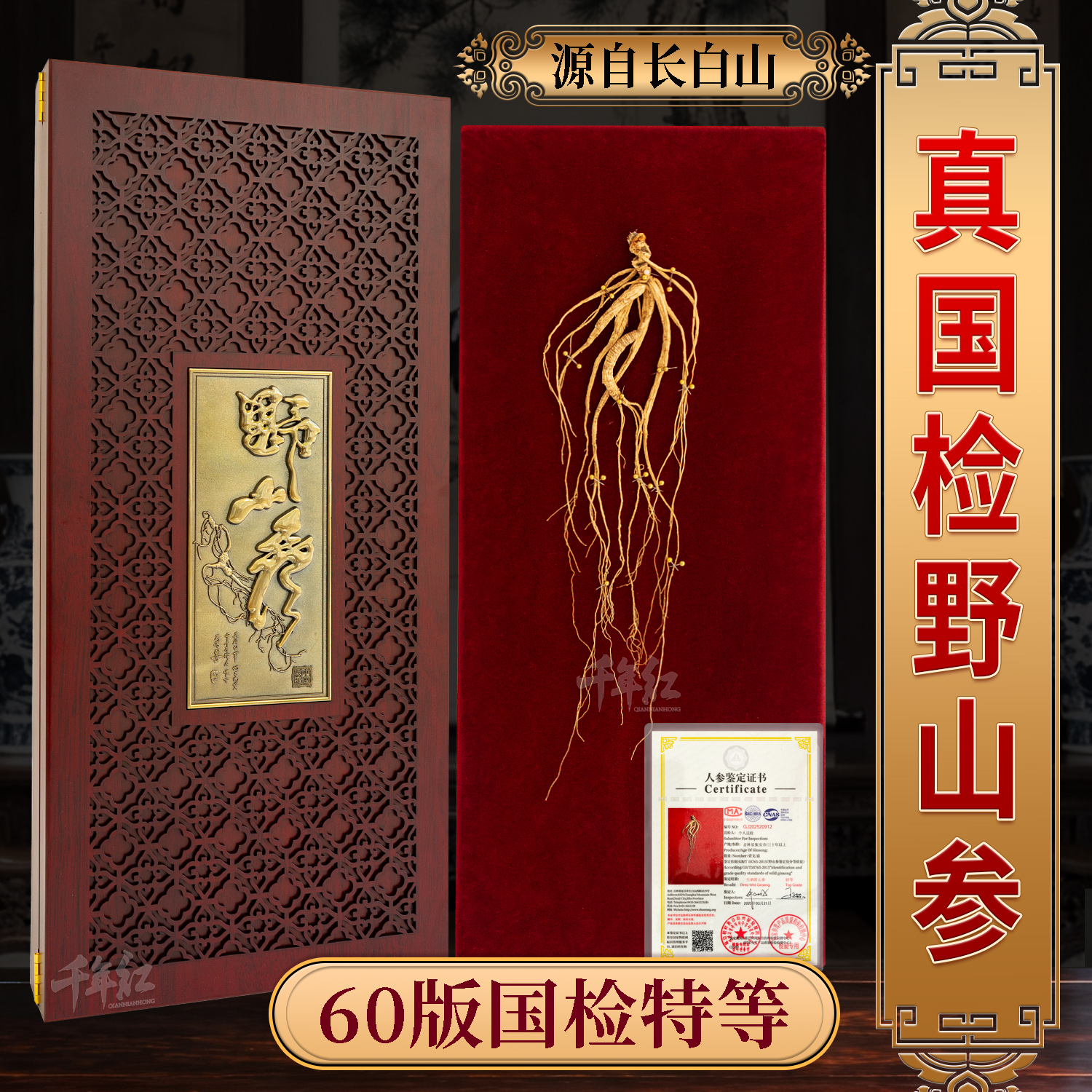 好货无需多言 野山参 真实照片 收藏级别 特等中的精品 12.3克 