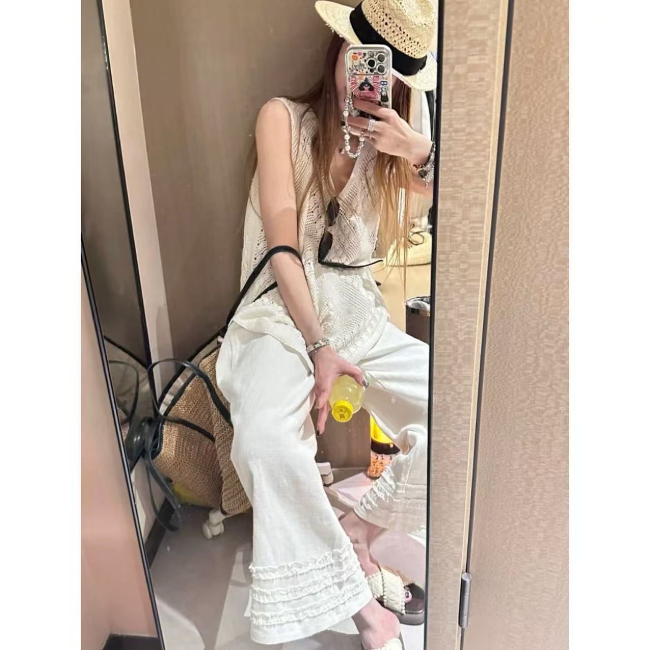 徐秋阳    编织美学 夏季新款百搭时尚休闲显瘦显白针织背心YM333