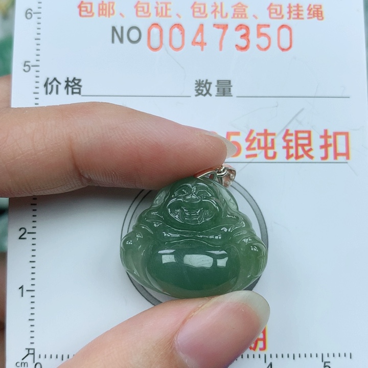 翡翠颈饰银S925镶嵌天然翡翠a货