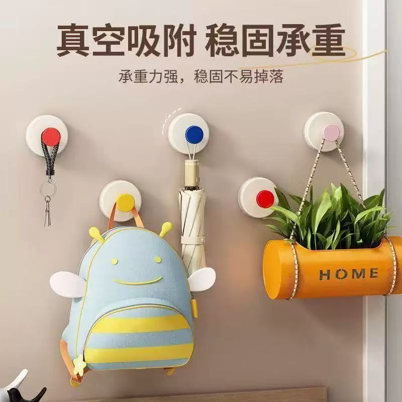 【到手10个】多巴胺吸盘挂钩免打孔挂衣钩壁挂卫生间强承重粘钩CC