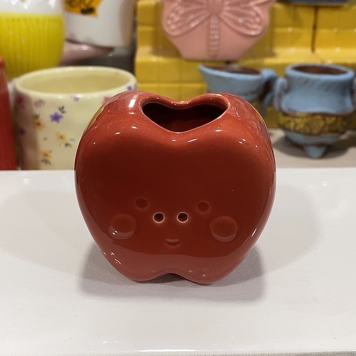 陶盆有孔 瑕疵针孔漏釉介意勿拍外口 3外高5.5