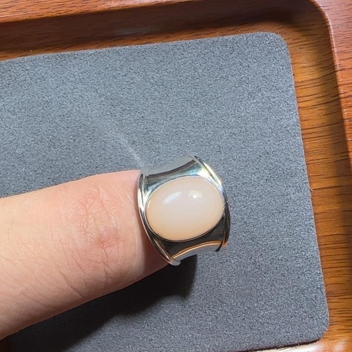 和田玉银S925镶嵌颈饰