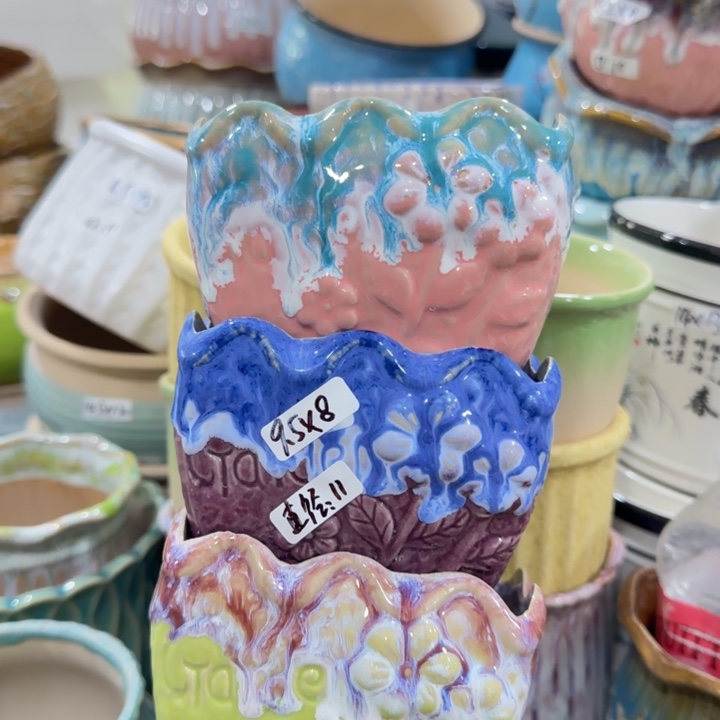 凑9块包邮，有孔花盆