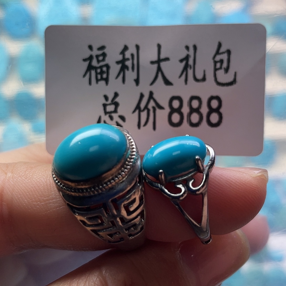 绿松石银S925镶嵌颈饰