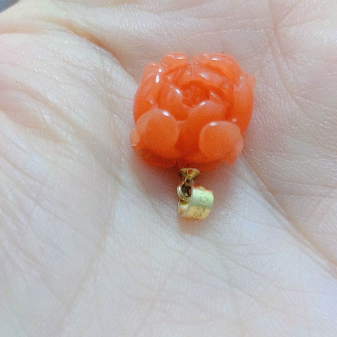 南红玛瑙银S925镶嵌吊坠(不含链)