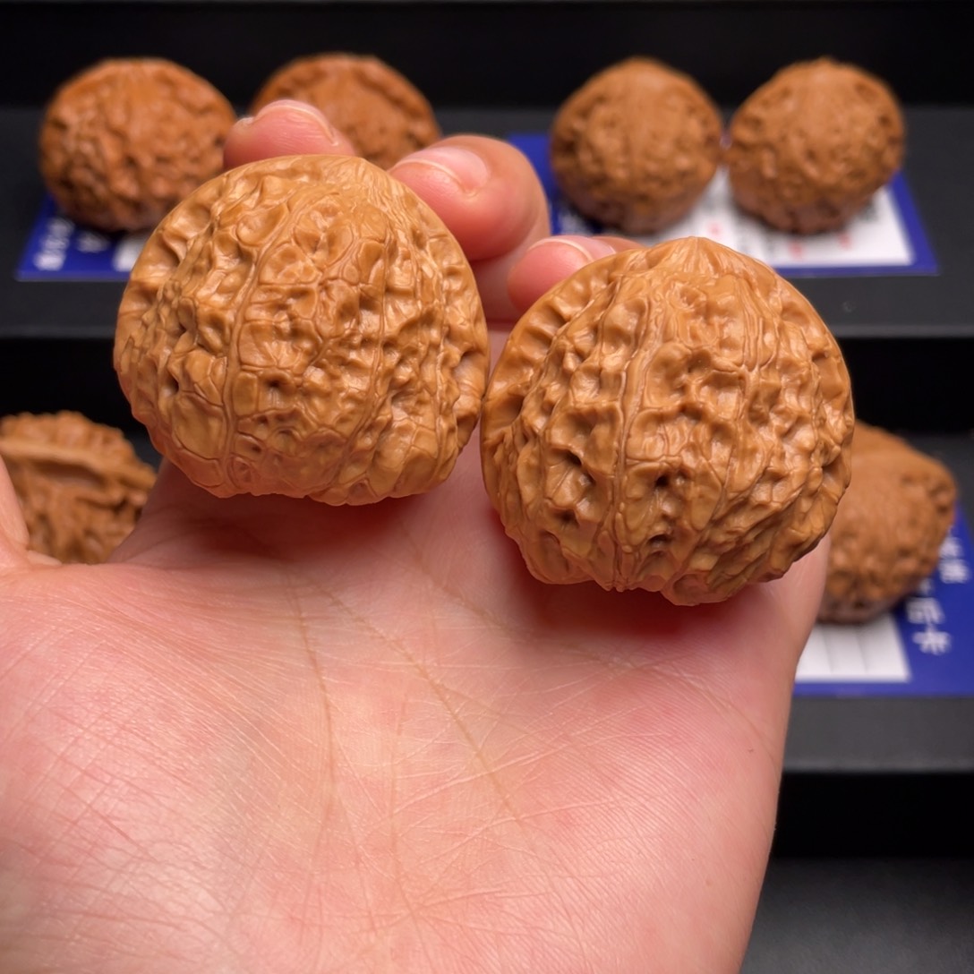 文玩核桃把件42南瓜墩