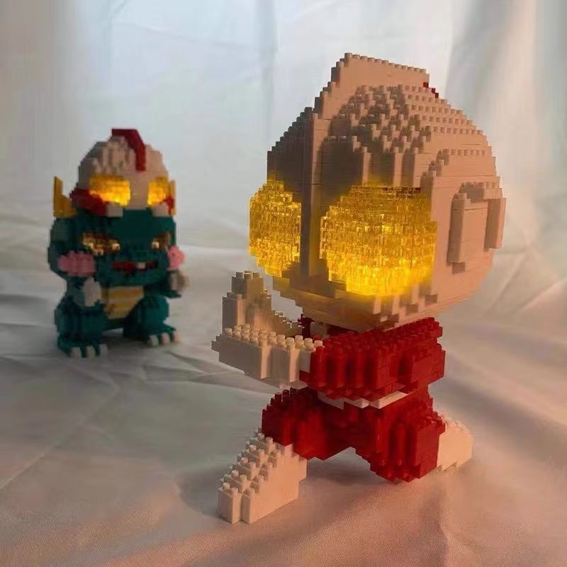 奥特曼积木玩具益智微型小颗粒拼装成年男孩系列生日礼物