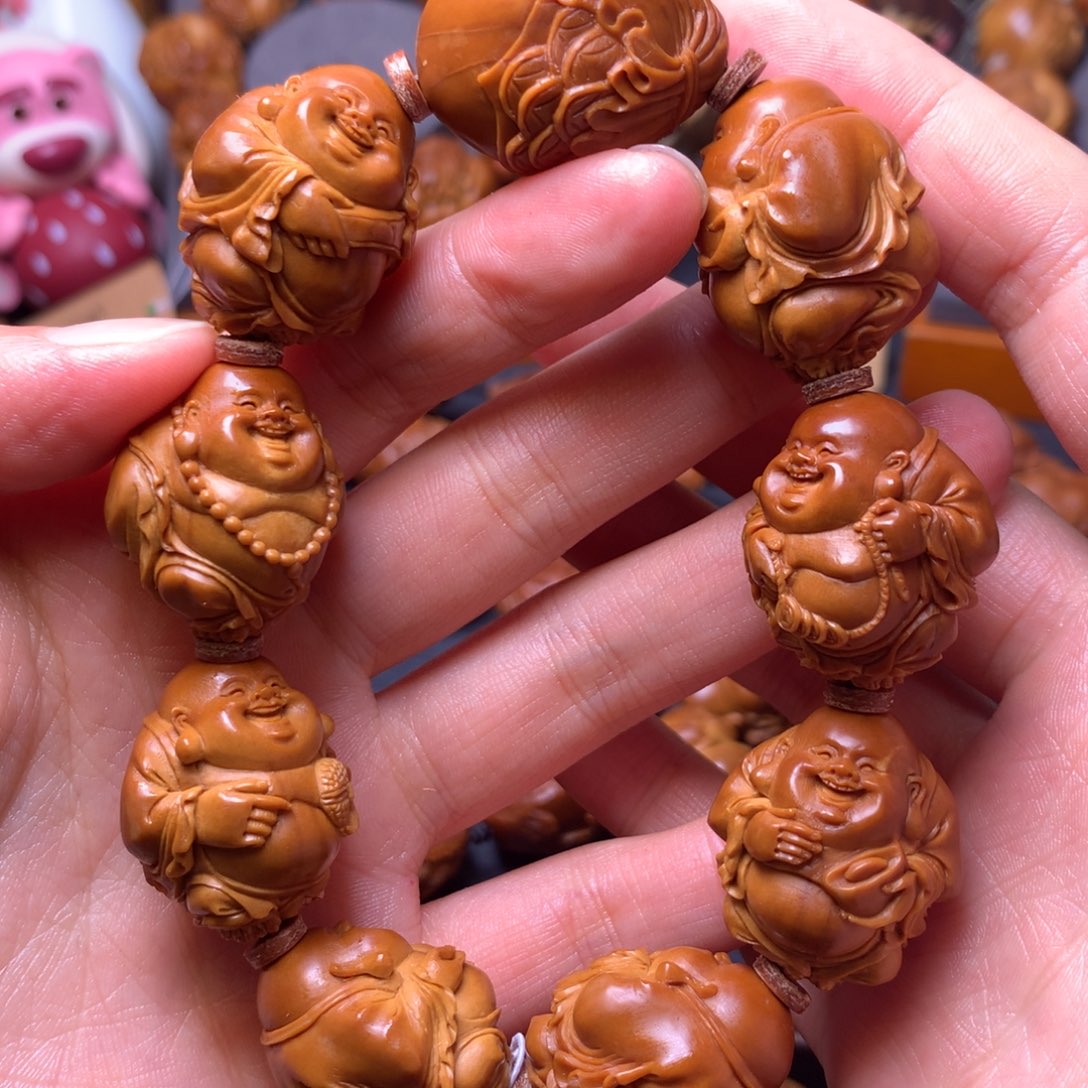 小***侠橄榄核手串/手链弥勒