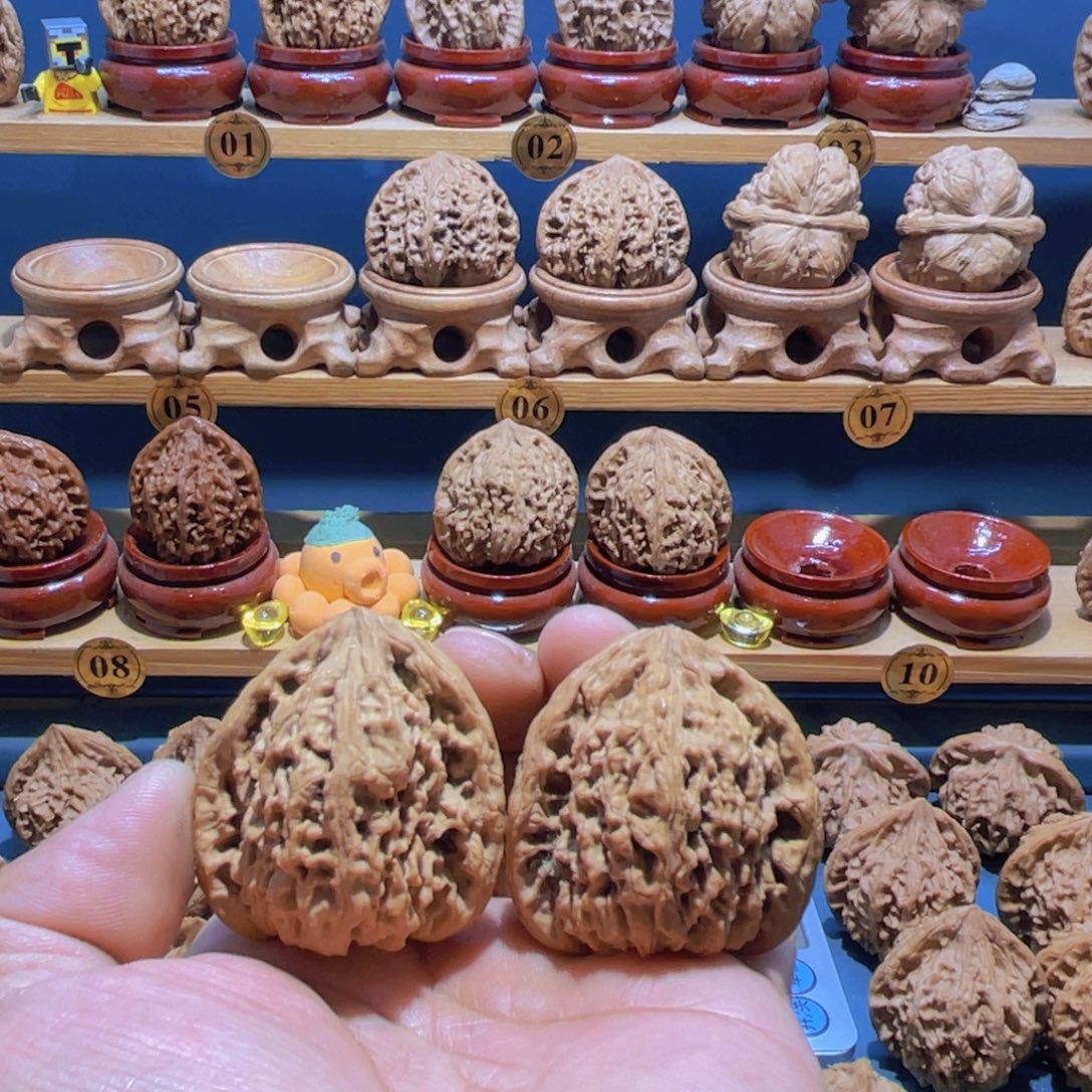 秋***叶吊坠文玩核桃涿鹿南疆石