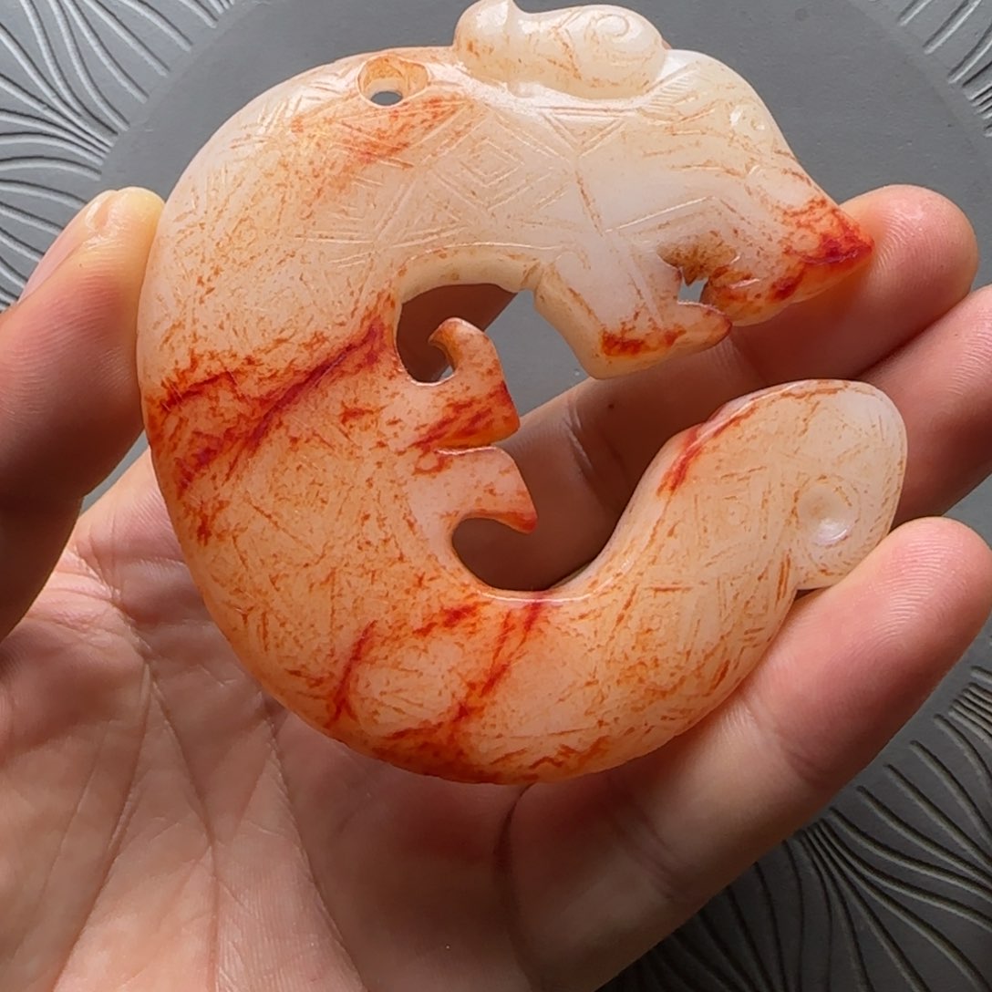 和田玉未镶嵌挂件人**值