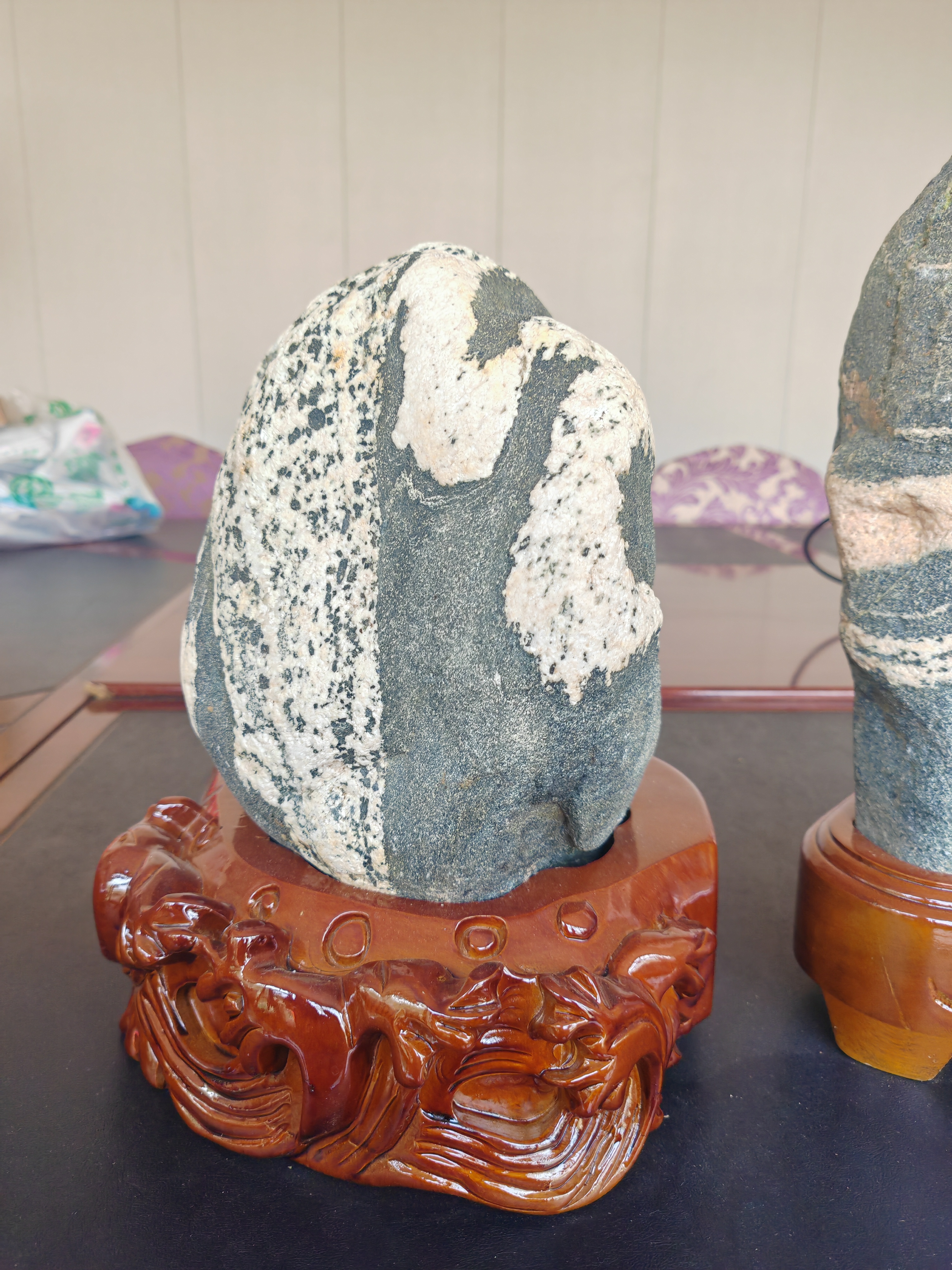 保真精美平安石摆件，一物一价