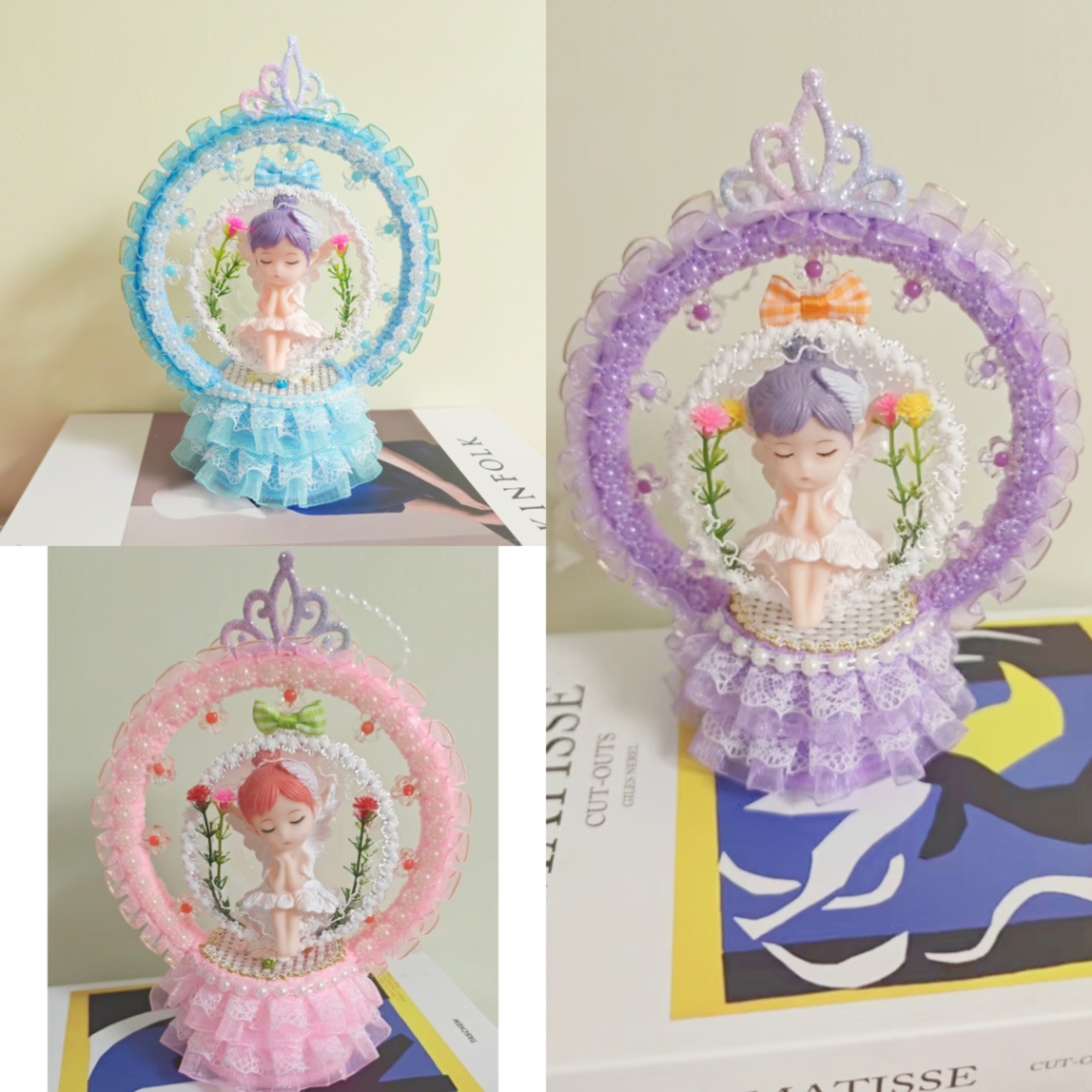 【心意手工】吊篮女孩 贝拉手工材料包可制作精美礼物摆件