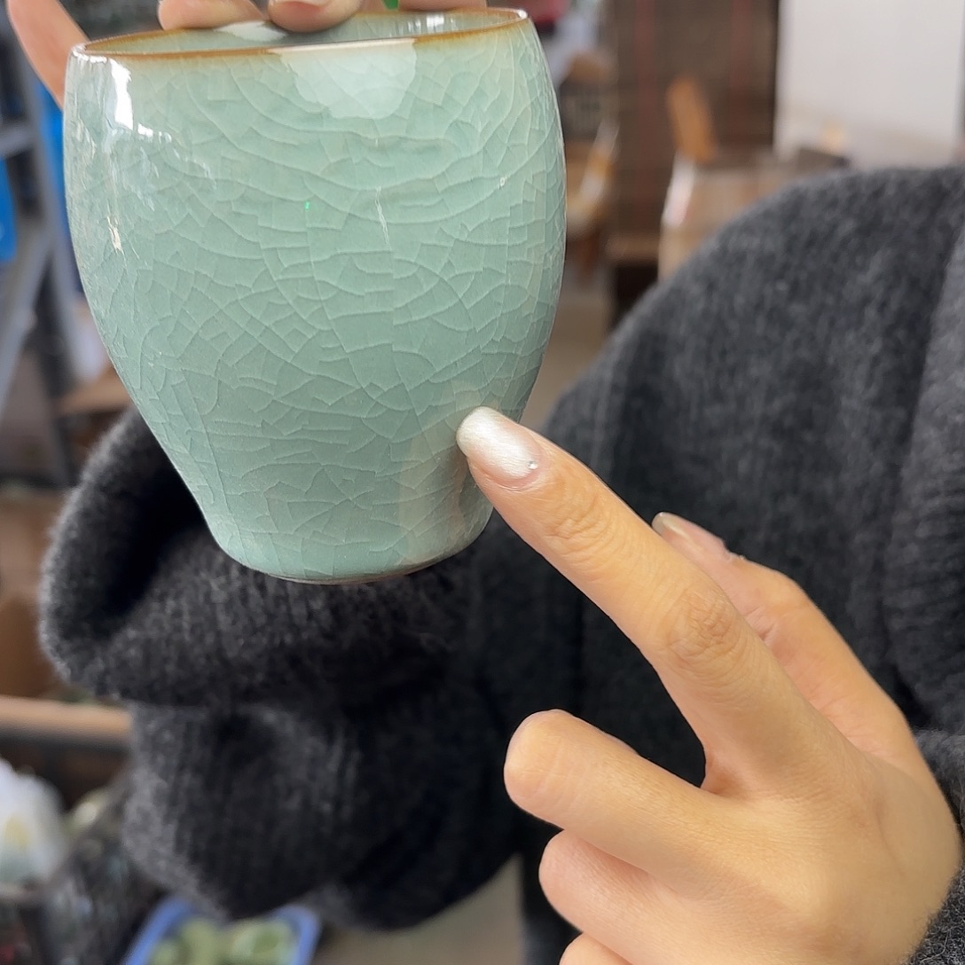 龙泉云间青瓷小米茶器