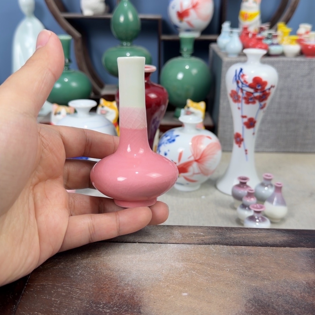 陶瓷手工小花器摆件