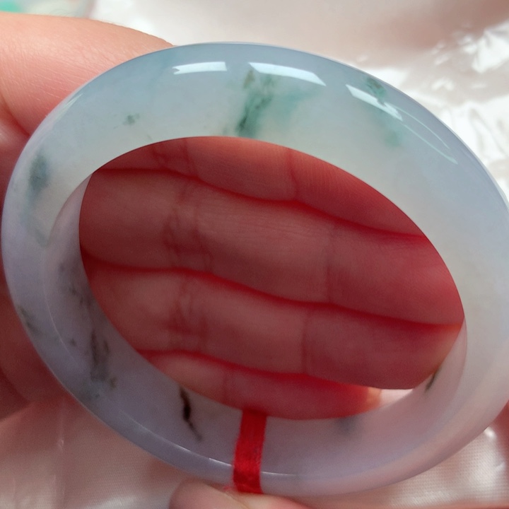 翡翠手镯未镶嵌冰飘花51