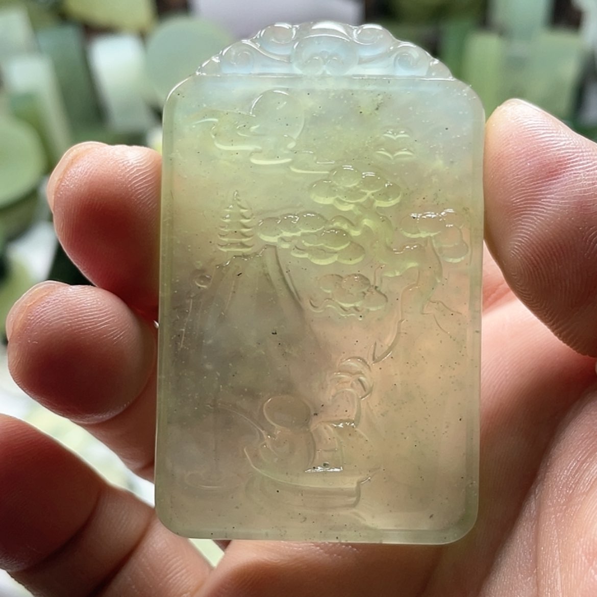 【闪购商品】岫玉挂件未镶嵌中国四大名玉岫玉