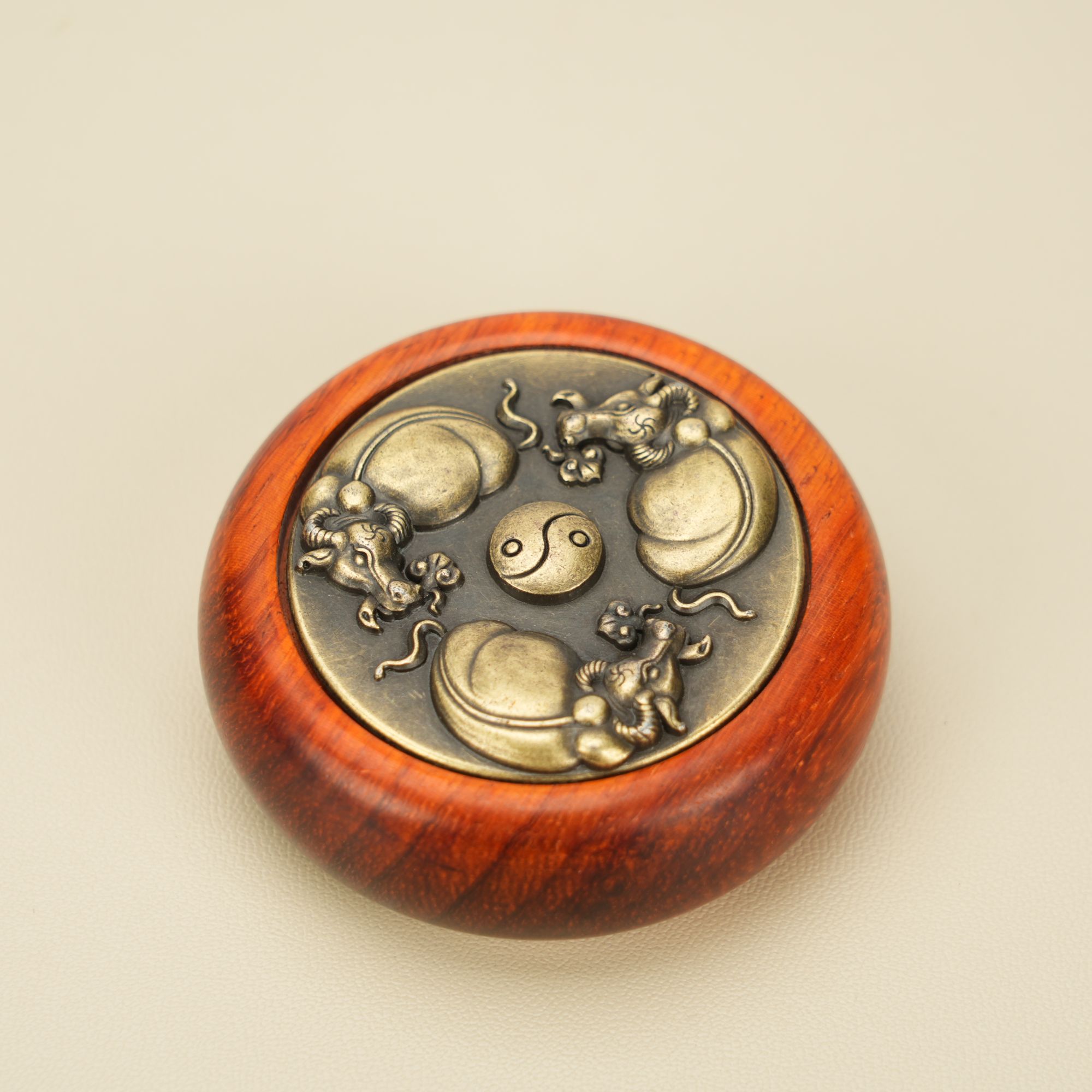 【红木甲】段光紫檀-牛转乾坤-zx096