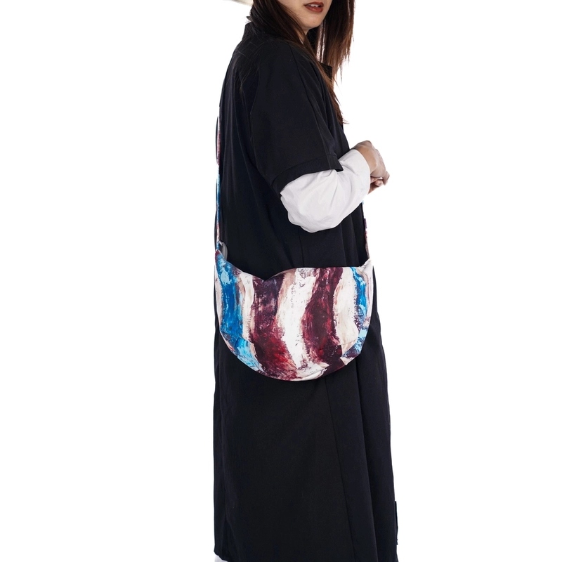 无则艺【饺子包】原创岩彩多用男女通用单肩斜挎包