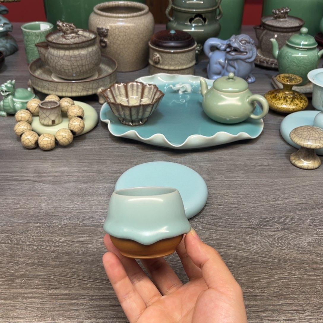 吴学春 哑光 流釉杯