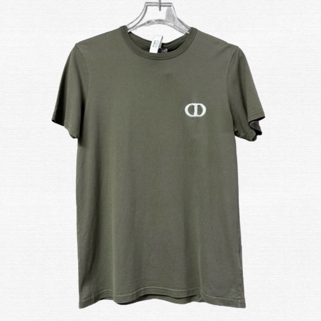 99新 DIOR/迪奥 胸前刺绣logo短袖T恤/S码/70920