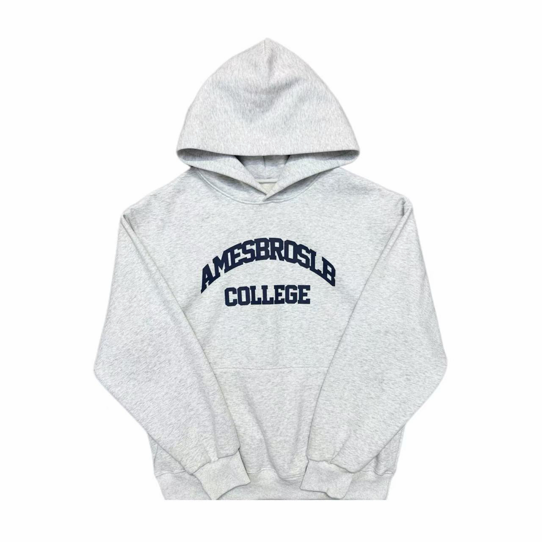 [HJ]白灰色蓝字母石墨烯绵羊毛加绒保暖连帽儿童卫衣（糯米卫衣）